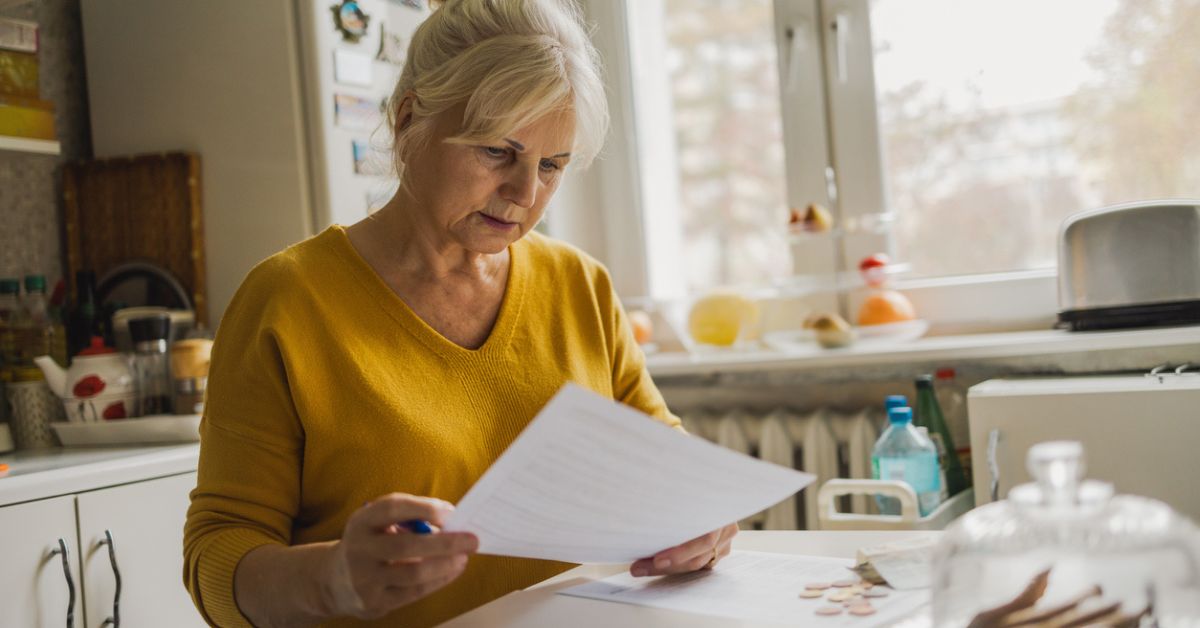 Woman looking over her estate plan
